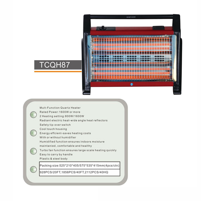 Red four-pipe heater small sun heater indoor oven home fireplace baby heater winter bath