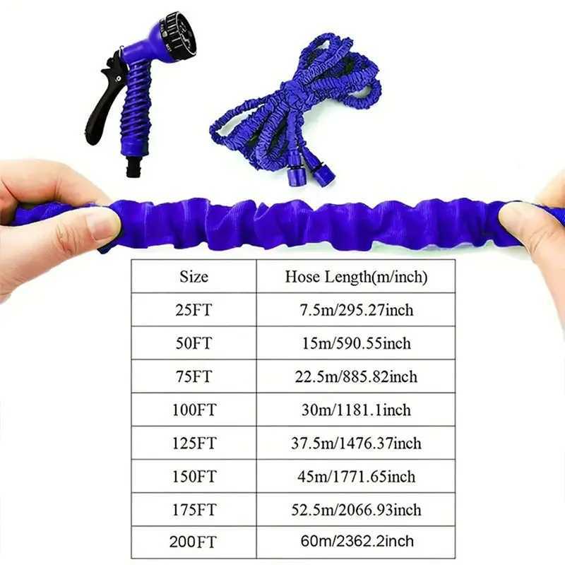 High pressure hose expansion hose high-pressure irrigation hose garden hose spray gun car water gun T250214