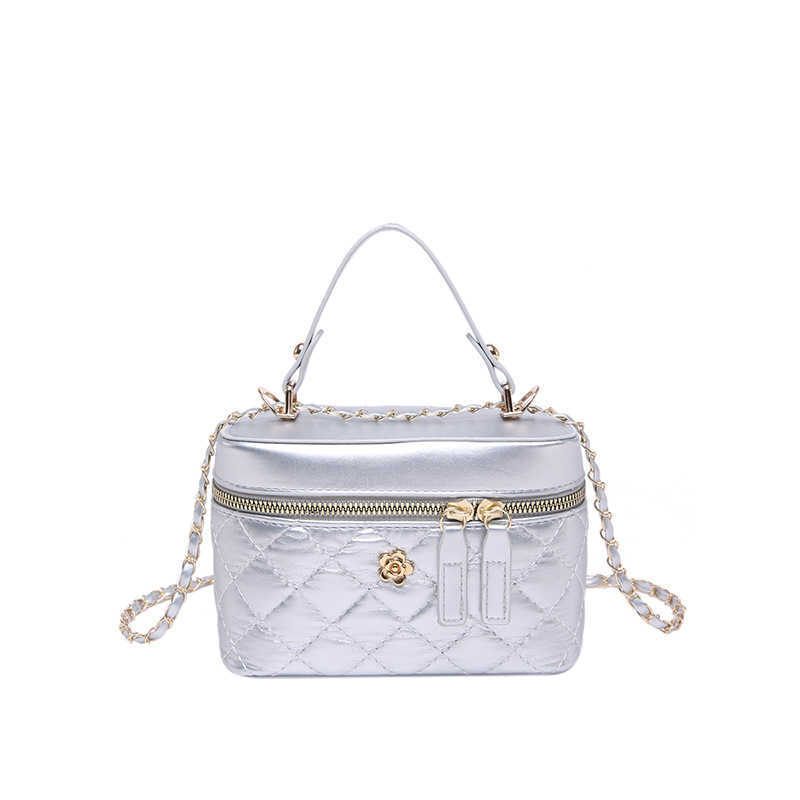 Designer Fashionable Xiaoxiang Feng Shui Bucket Bag for Women New Edition niche dia grid chain shoulder high-end mini crossbody bag