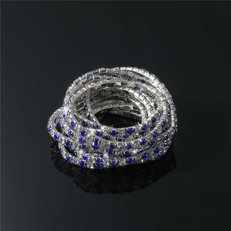 2.0mm Ultra fine Water Bride Korean Edition Single row Sparkg Dia Elastic Crystal Bracelet