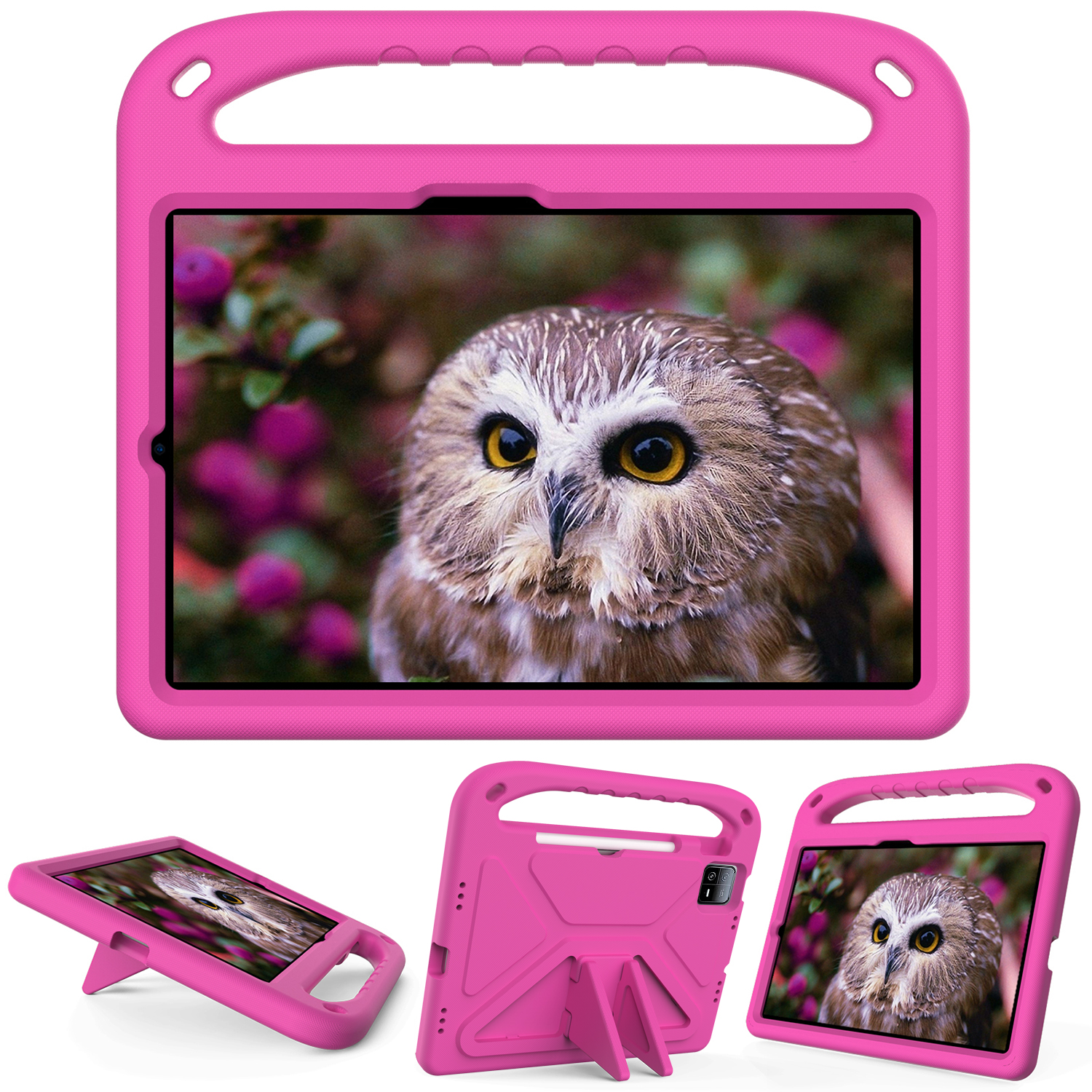 EVA Foam Handle Stand Shockproof Kids Case Rugged For XiaoMi Pad 4 Plus 5 6 7 Pro 11.2 inch 2024 RedMi SE Honor Pad X8 X8A X9 Huawei Matepad T8 M5 M6 