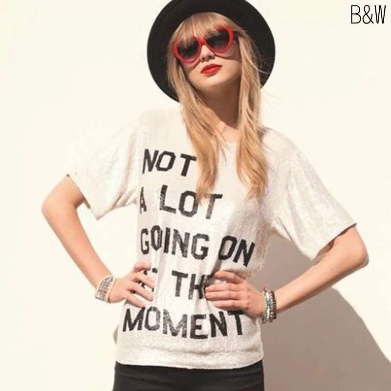 Celebrity Concert With The Same Plus Size Women's Cotton Oversized O Neck Street Ladies Casual T-Shirt