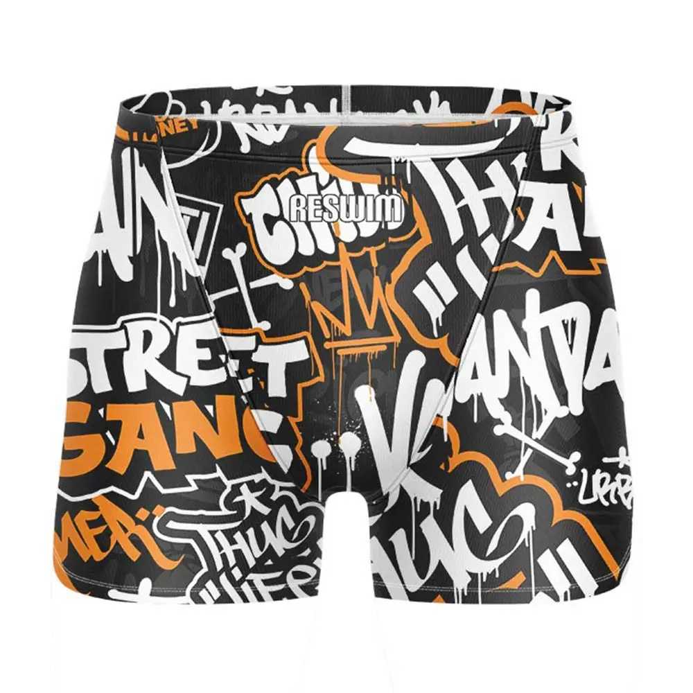 New Mens Swimming Trunks Athletic Training Swim Jammer Swimsuit Shorts Pool Quick Dry Lycra Swimwear Surf Beach Tights Pants W250214