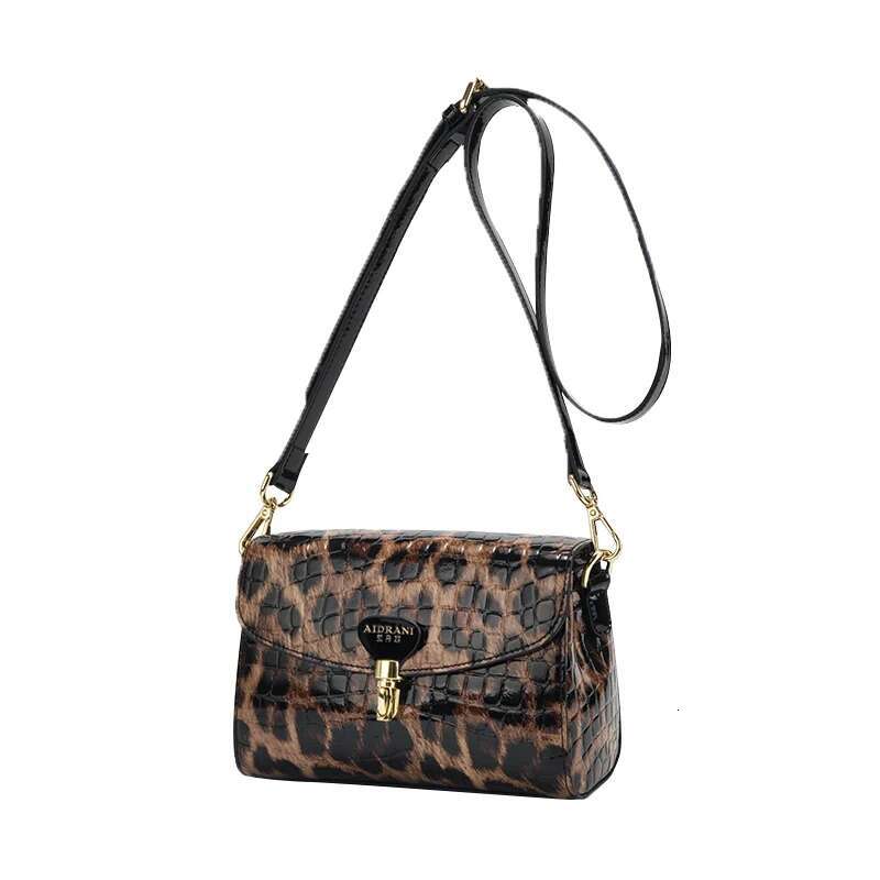 New Genuine Handbags Ladies Handbags Fashion Tote Leather Shoulder Bag Women Bags Designer Leopard