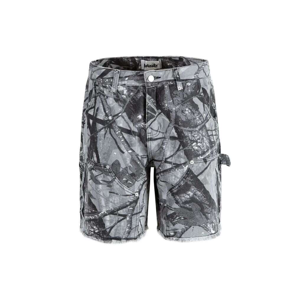 Full Branches Trees Camouflage Cargo Shorts For Men And Women Straight Patchwork Baggy Summer Knee Length Pants Oversized