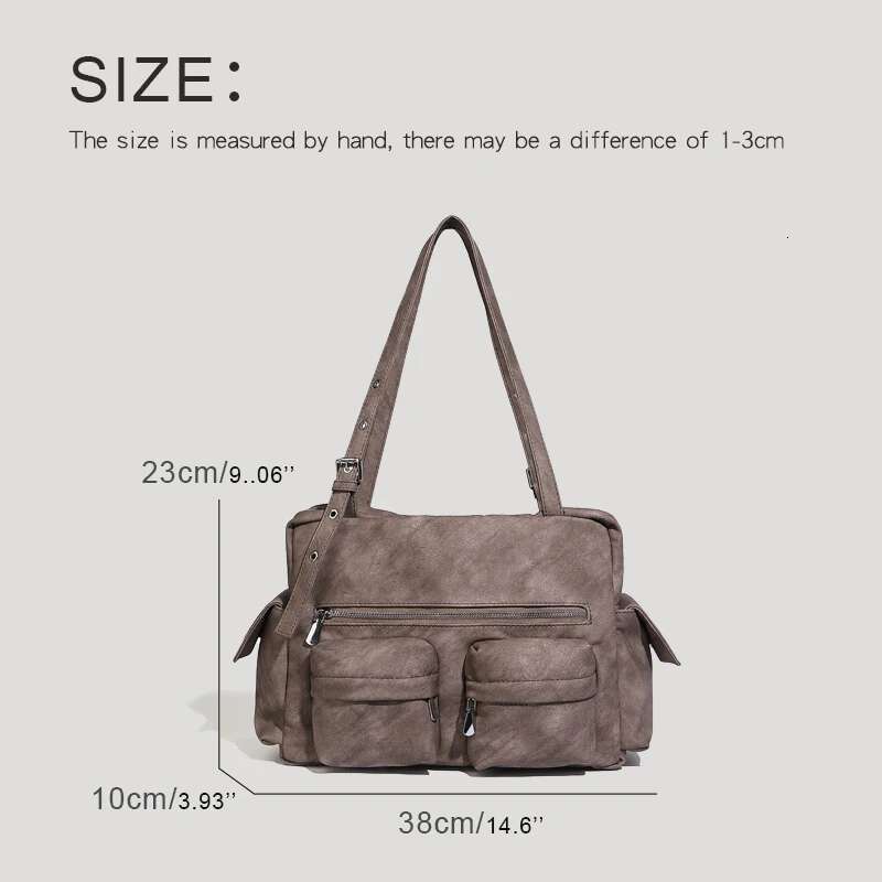 Custom Initials Korean Pillow Bags For Women Designer Handbag And Purse 2025 New In PU Multiple Pockets Underarm Shoulder