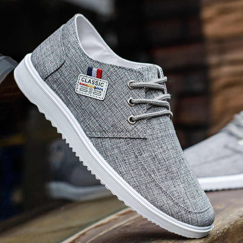 High Quality Canvas New Design Men's Korean Version Shoes Outdoor Fashion Casual Board Low Top Board Shoes Breathable Old Beijing Cloth Shoes Men