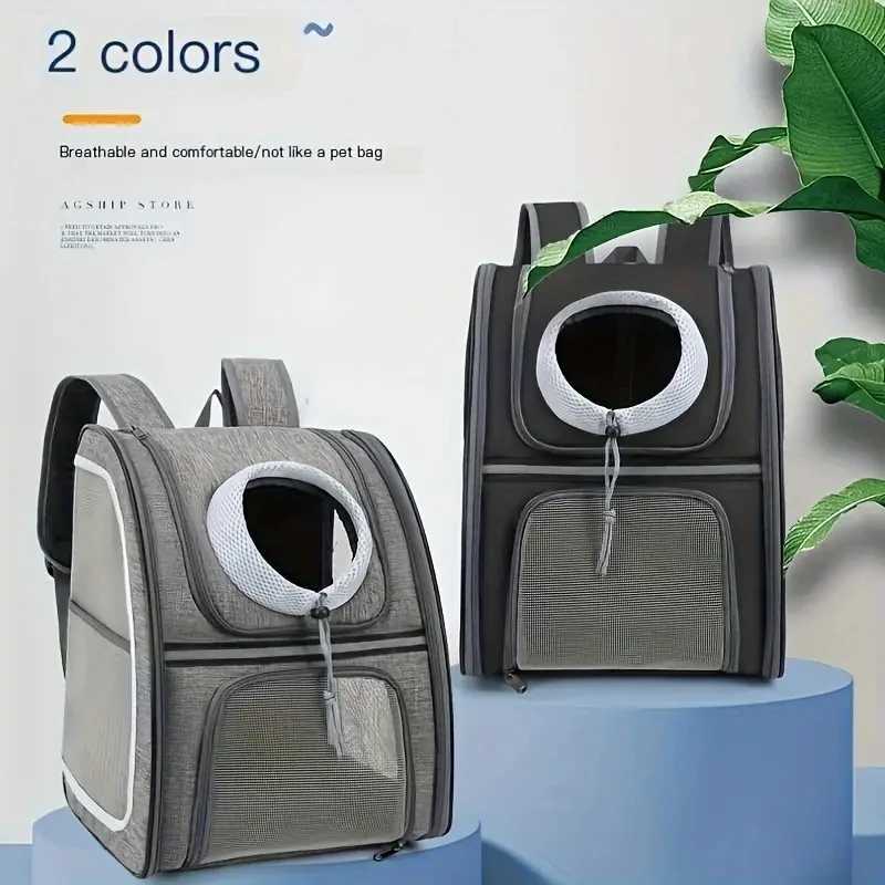 Others Dog Carrier Airline-approved Pet Backpacks Breathable Mesh Pet Cat CarrierFully Ventilated Mesh Cat Backpack For Travel H250213