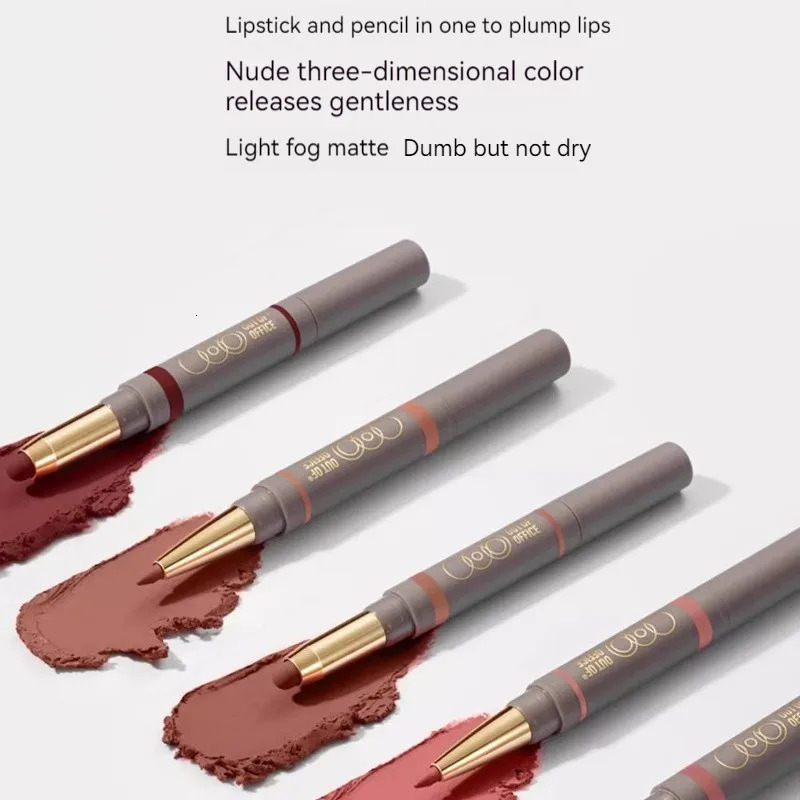 OUT OF OFFICE OOO Double-end lipliner matte lipstick lip plumping lip pencil outlines Nude outofoffice Original Makeup Cosmetics 250214