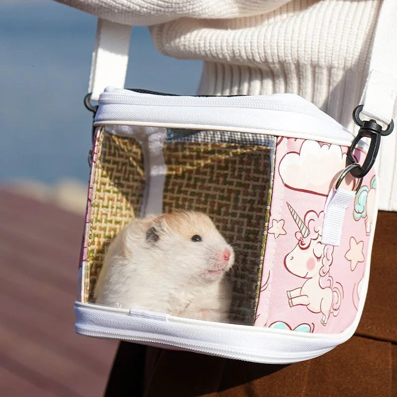 Lightweight Birds Bag Pet Bird Cage for Tiny Birds Hamsters Guinea Pigs Lizards Travel Portable Pet Parrot Backpack 250206