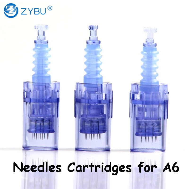 50pcs Dermapen A6 Microneedle Cartridge 12pin 36 pins 42pin Round Nano 3D 5D Replacement Needle Cartridge For Ultima Dr.pen A6 MTS Skin Care