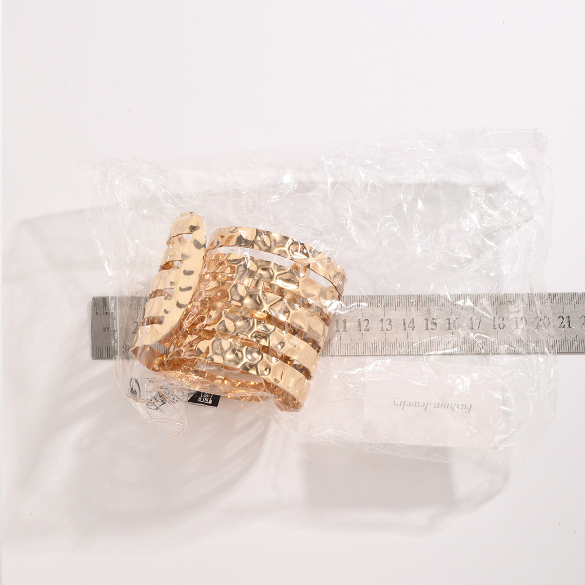 fashion Exaggerated punk wide face geometric with exaggerated accessories, liquid tapping pattern, hollowed out Woman es, and opening bracelet