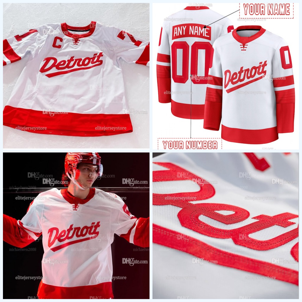 Personalized Custom Raymond 2025 Stadium Series Hockey Jersey Kane Veleno DeBrincat Seider Talbot Youth Any Name Number Embroidered Letter Number Desi