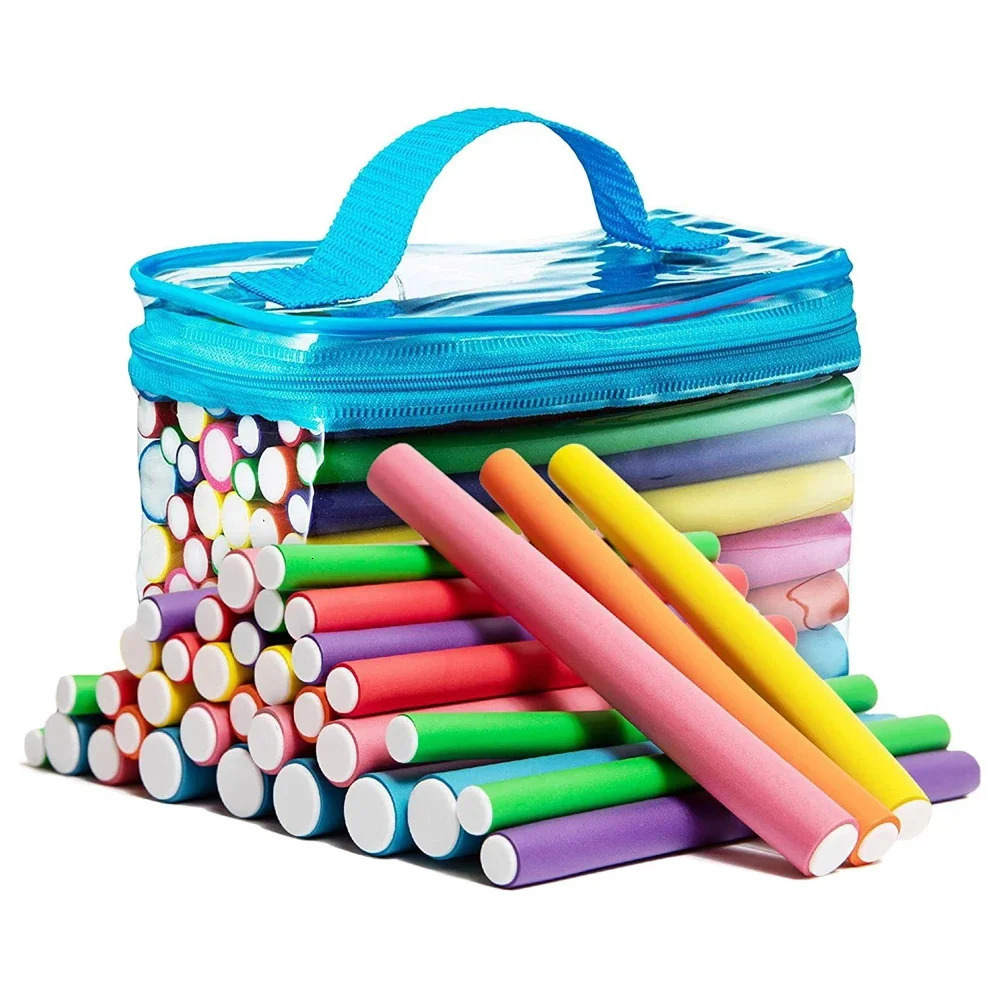 42 Pcs/Lot Heatless Curling Rod Soft Sponge Hair Curler Roller Foam Bendy Twist Curls Tool DIY HairStyling Hairdressing Tools 250214