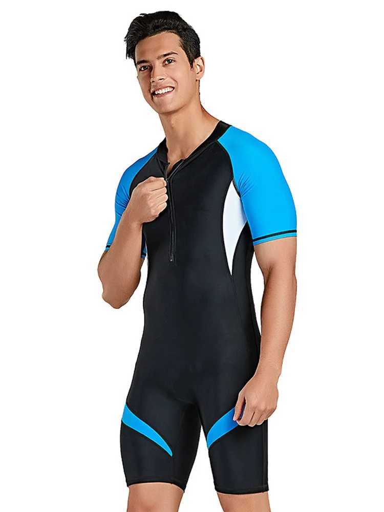 SBART Cross Border Mens European and American Diving Suit Short Sleeve Snow Swimsuit W250214