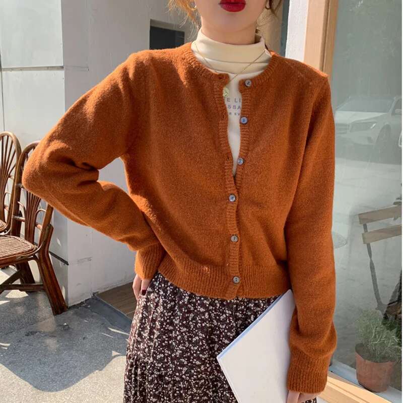 Women's Gray Button Down Lightweight Knit Cardigans Cashmere Sweaters Black Fall Long Sleeve Ladies Tops