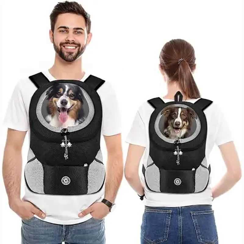 Others Dog Carrier Dog Carrier Backbag Travel Breathable Pet Dogs Bag Carrying Outing Double Shoulder Pets Backpacking Carrier with Chihuahua Puppy H2