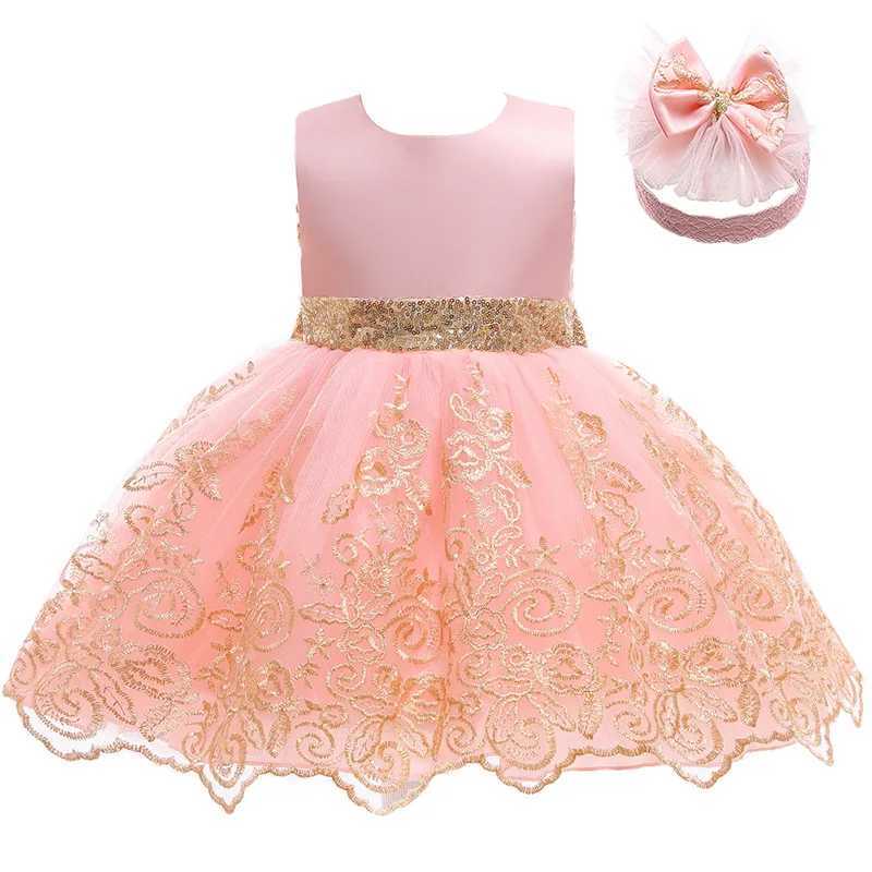 3 6 12 18 24 Months Lace Newborn Dress Summer Big Bow Fashion Little Princess Baby Dress Birthday Gifts New Childrens Clothing Z250214