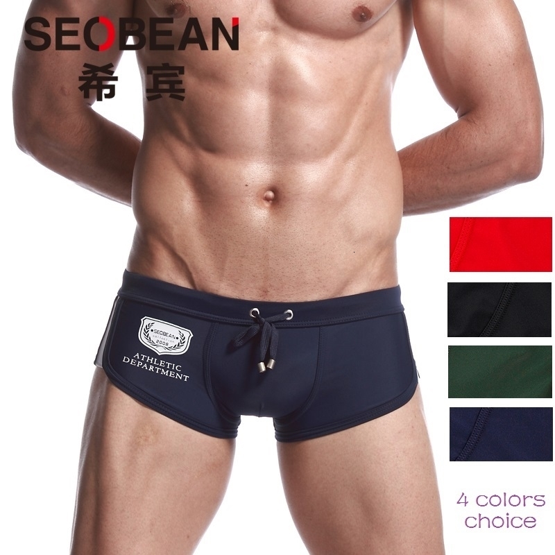 SEOBEAN Sexy Boxer Men Swimwear Breathable Shorts Swim boxer y250121