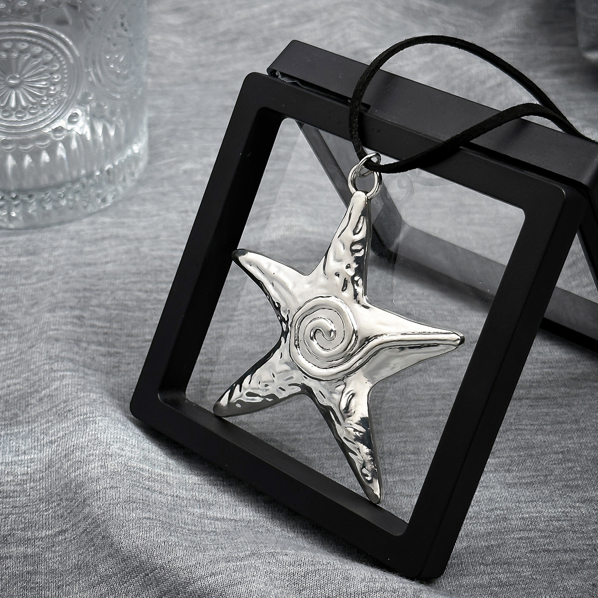 fashion Jewelry pull-up veet Choker bow starfish with sweet and cool Woman exaggerated star necklace