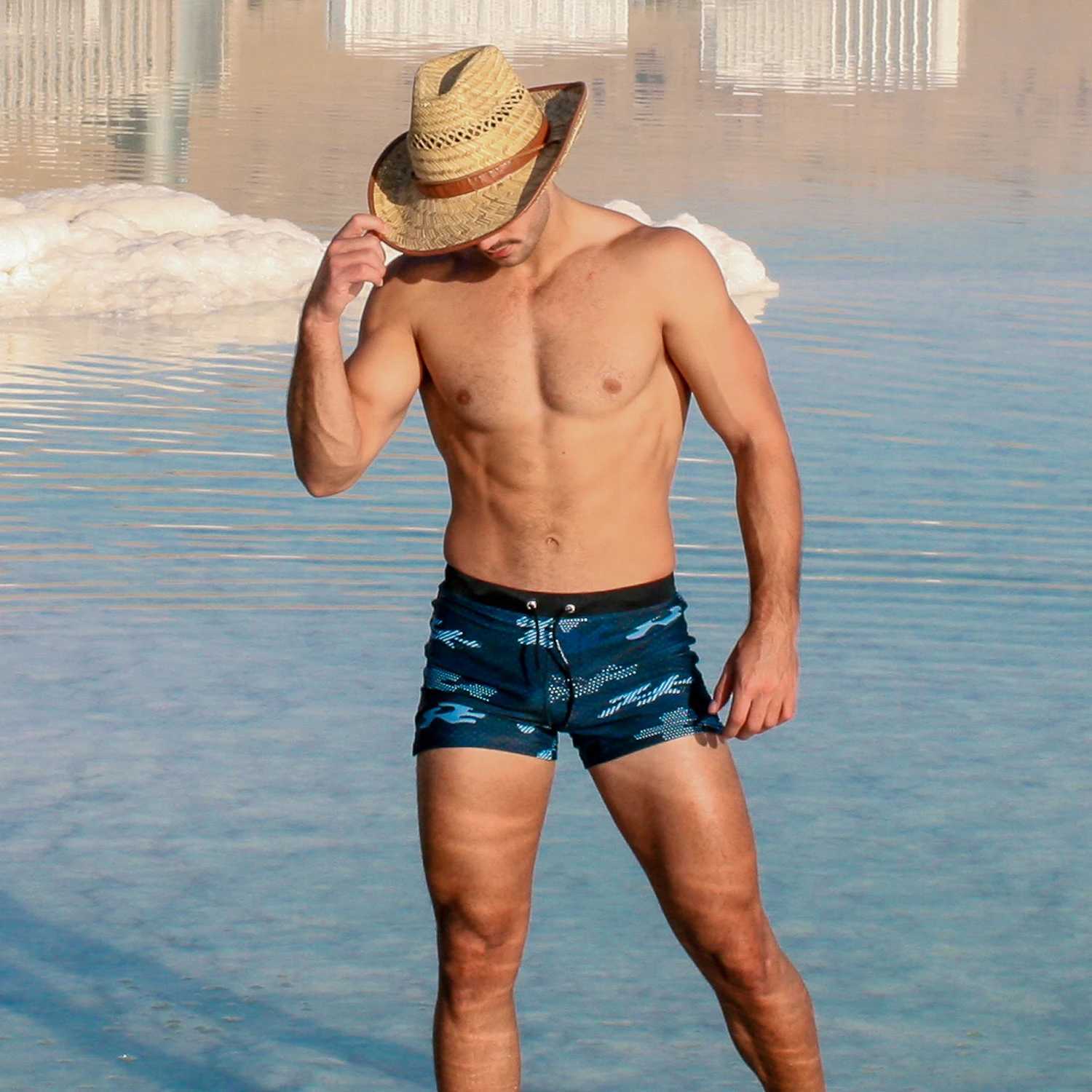 Taddlee Men Swimwear Swim Boxer Brief Bikini Surfing Trunks Square Cut Swimsuits W250214