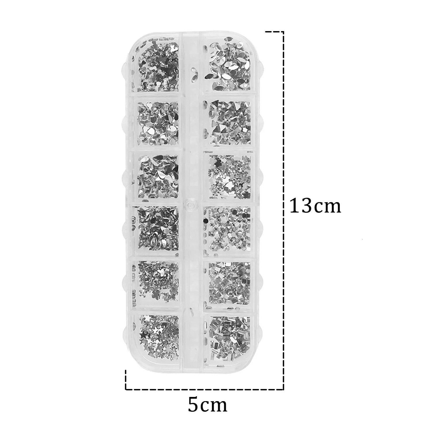 Nail Art Crystal Rhinestone Resin Pentagram Butterfly 3D Decorations DIY Salon Nail Art Manicure Tools MIAO-US 250214