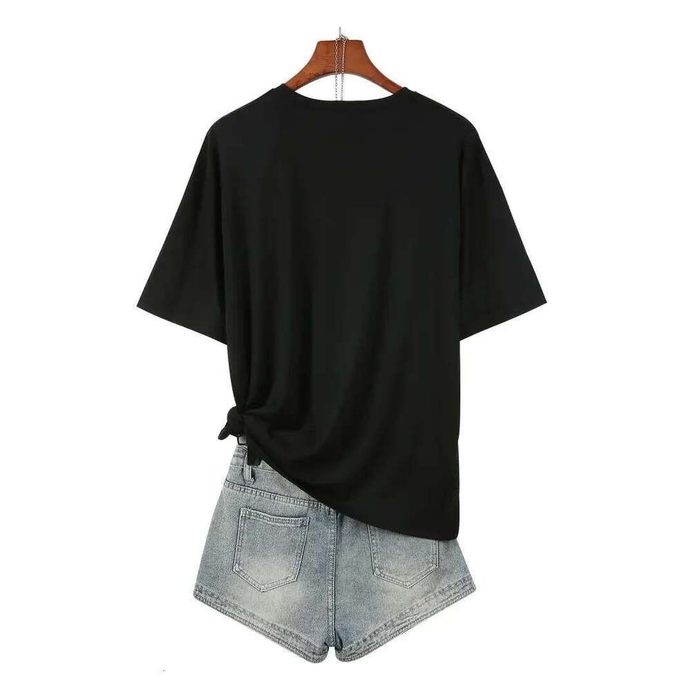 Lotus Graphic Print T-Shirt Short Sleeve Crew Neck Casual Top For Summer & Spring Women's Plus Size Clothing