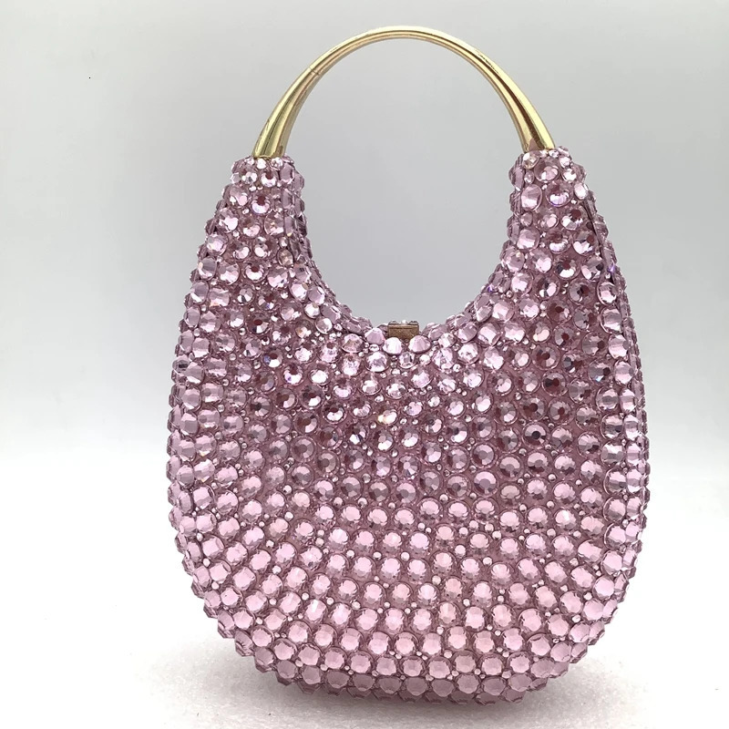 Lady Crystal Clutches Diamonds Chain Evening Bag Wedding Party Rhinestones Clutch Bag Purse Evening Bags Female Bridal Handbags 250213