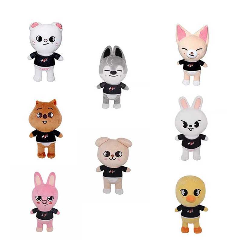 Skzoo Plush Toys 20cm Stray Kids Plush Wolf Chan Cartoon Stuffed Animal Plushies Doll Cute Companion for Kids Adults Fans GiftT250214