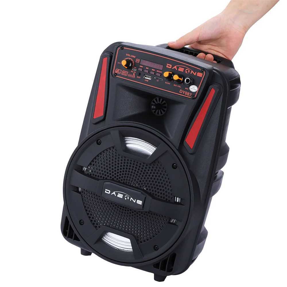81000W Portable Speaker Heavy Bass Sound System Party DJ With Remote and microphone Led Light USB TF Subwoofer Z250214