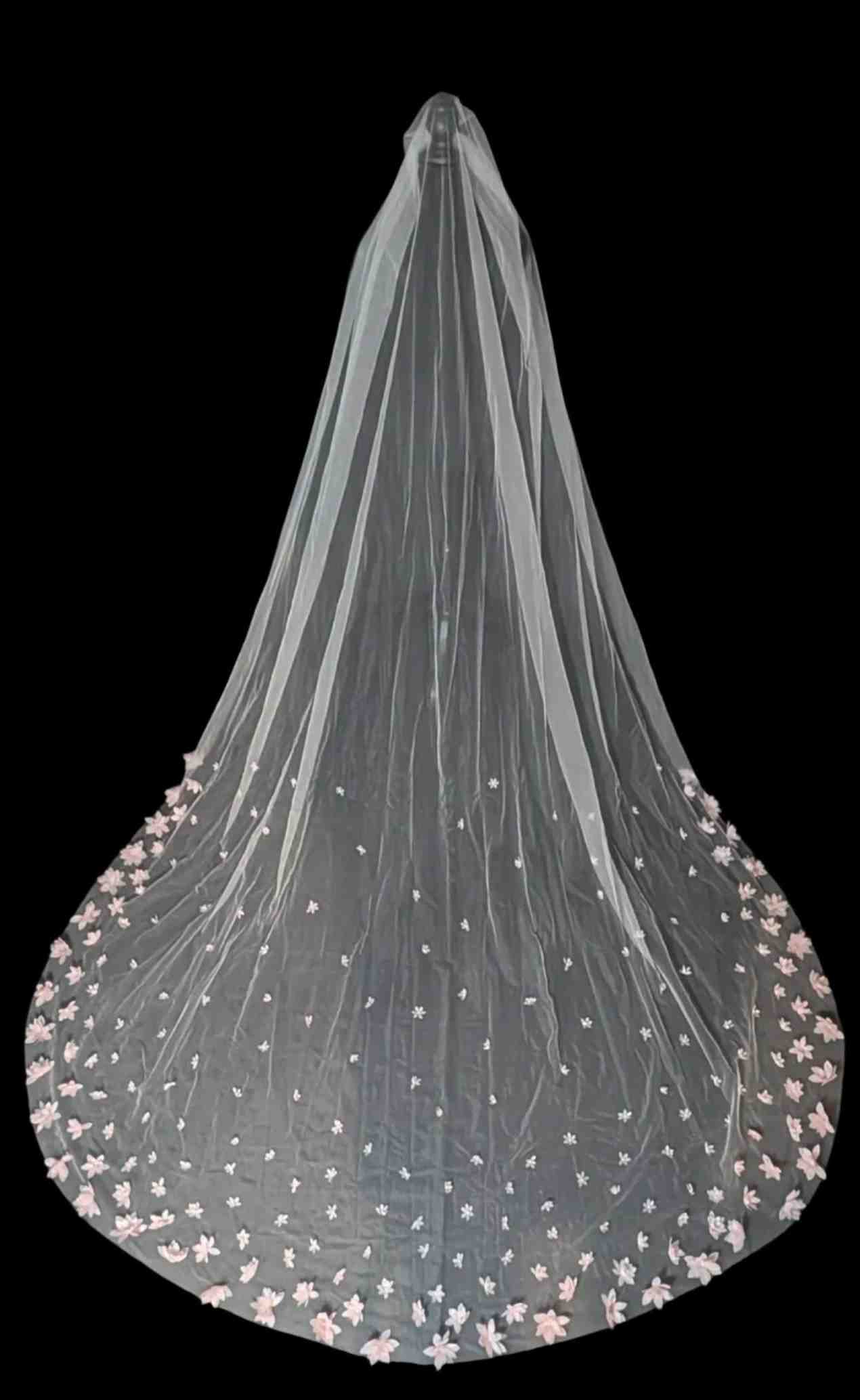 Elegant Bridal Veils Tulle With Comb Bride Wedding 3m Appliques Beaded Decoration Long Veil Hair Accessories Custom Made Custom Made