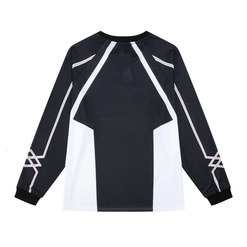 Contrast Color Mens Sports Baseball Tshirts Pullover Breathable Mesh Long Sleeve Tees Crew Neck Oversized Loose Autumn T-Shirt