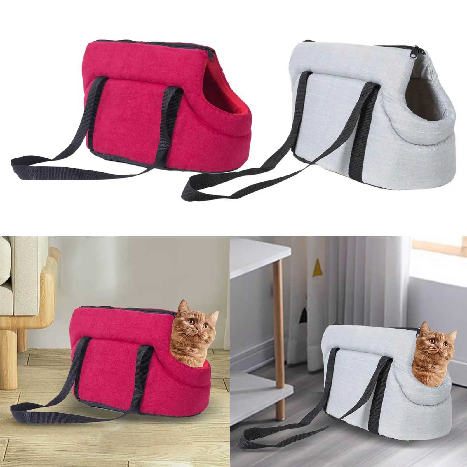 Others Dog Carrier Dog Car Seat Travel Transport Bag Shoulder Bag Pet Carrier for Walking Puppy Kitten H250213