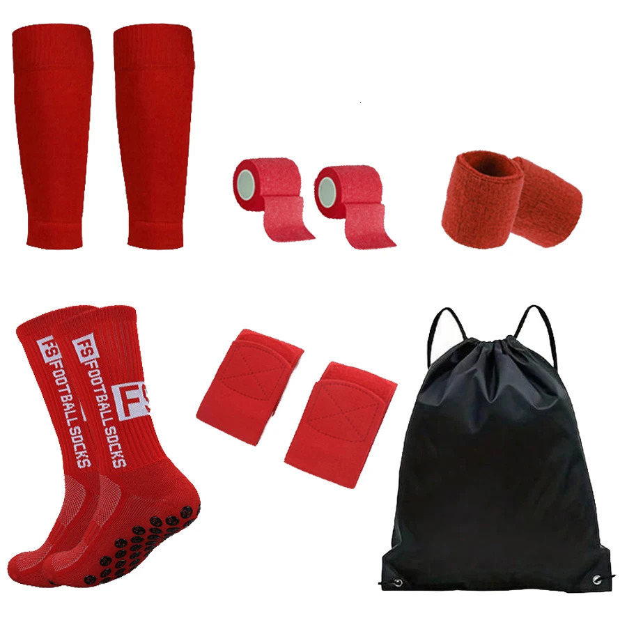 8-piece set of FS sports socks and protective accessories suitable for sports such as football and daily wear 250214