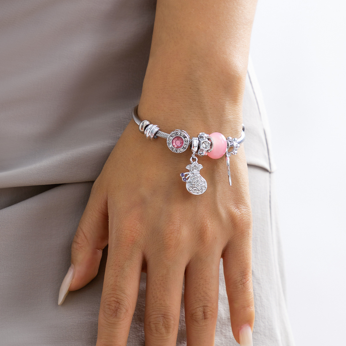 designer Woman Adornment Sweet Cool wer Beaded Open Bracelet, Small and Popular Design, Lucky Bag, Eye Bracelet