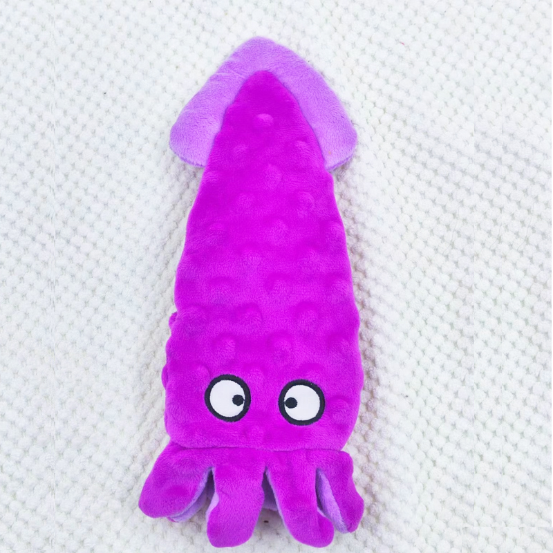 Plush Dog Toys for Small Large Dogs Teeth Cleaning Chew Toy Funny Octopus Shell Squeaky Interactive Pet Toys Supplies
