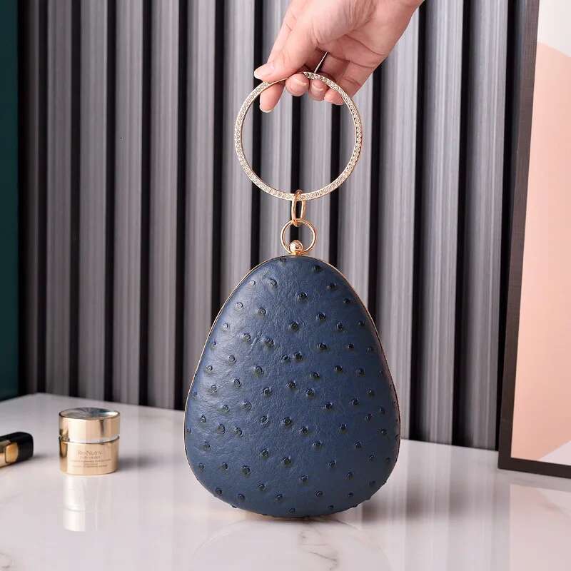 XMESSUN Women New Dia Evening Fashion Designer Ostrich Pattern Wedding Party Purse Lady Chain Shoulder Crossbody Bag