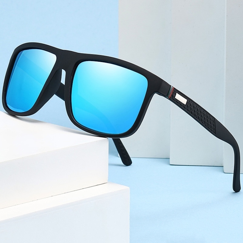 CB Square Polarized Sunglasses Men Fashion Vintage Women Luxury Brand Designer Men's Sun Glasses Driving Fishing UV400 Lenses Eyewear Man