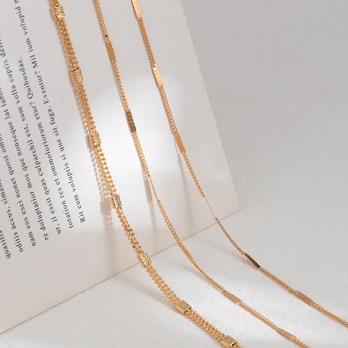 women Jewelry sexy layered metal body simple and cool style neck chain niche necklace