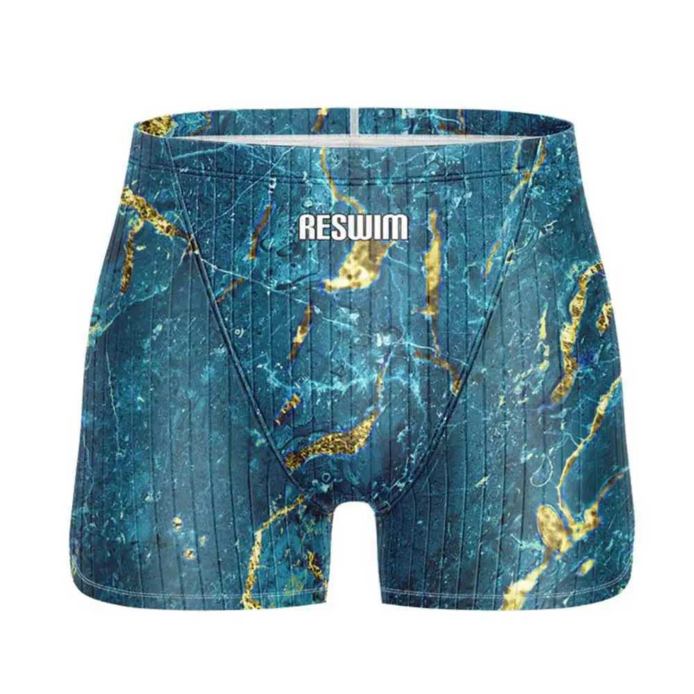 Mens Jammer Swimsuit Athletic Training Swim Trunks Bathing Suit Durable Training Swimming Surfing Diving Shorts Summer Swimwear W250214