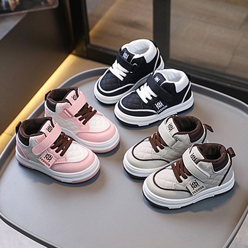Toddler Shoes Boy Basketball Shoes Girl Sport Shoes Non-slip Footwears Autumn Student Shoes Cutefeet New Outdoor Shoes Sizes US5.5C-US1Y 000117