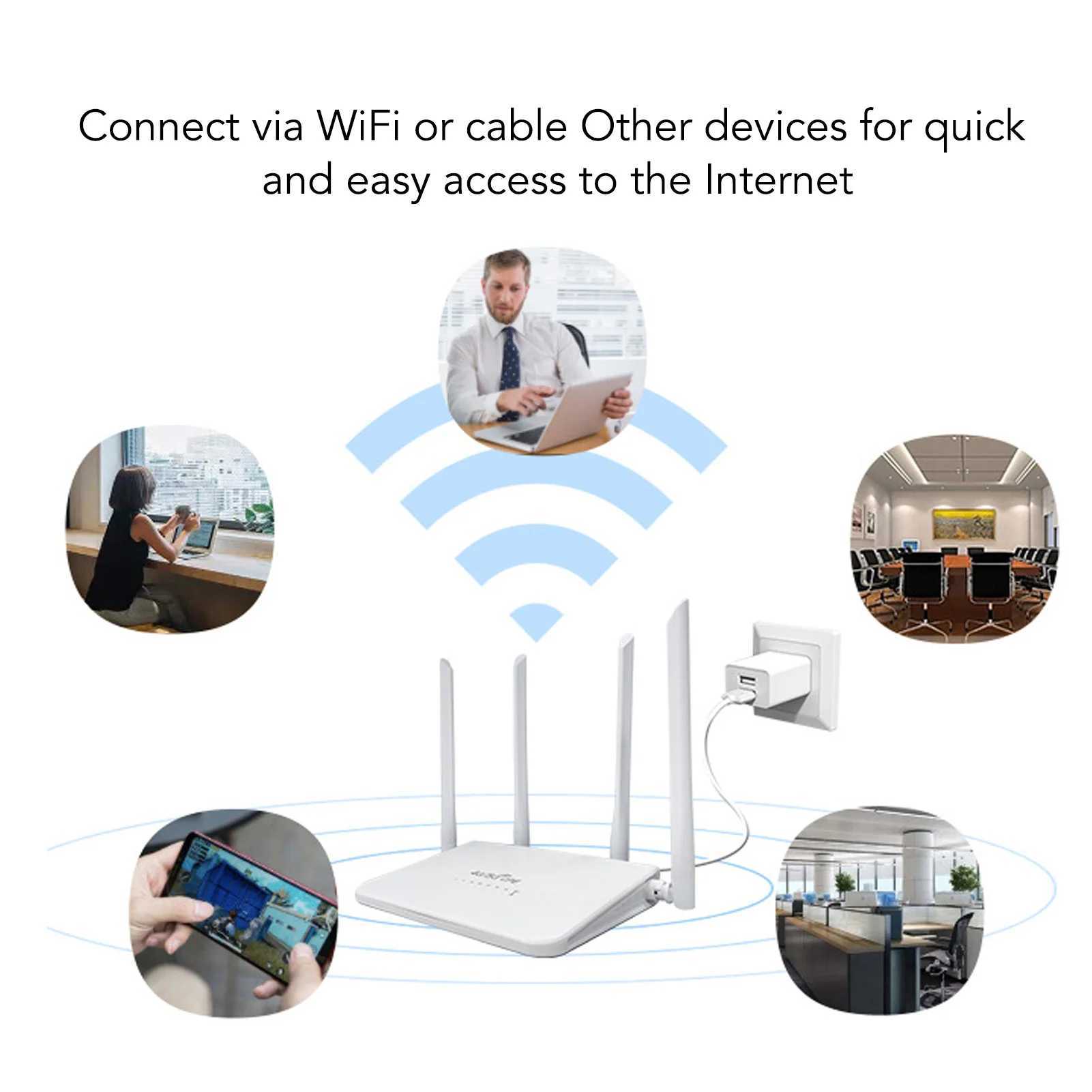 CPE R103 5M 4G LTE Wireless Router with SIM Card Slot 300Mbps Transmission Speed Unlock Mobile WiFi Hotspot with 4 5dBi AntennasXJ250214