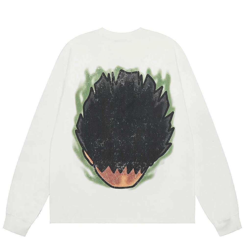 Cartoon Character 3D Digital Print Long Sleeve Men's Tshirts Crew Neck Cotton Casual Loose T-Shirt Oversized Autumn Top Tees