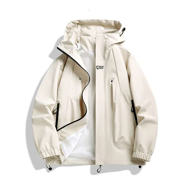 Fashion Casual Solid Color Comfortable Travel Rain and Wind Protection Outdoor Couple Climbing Storm Jacket