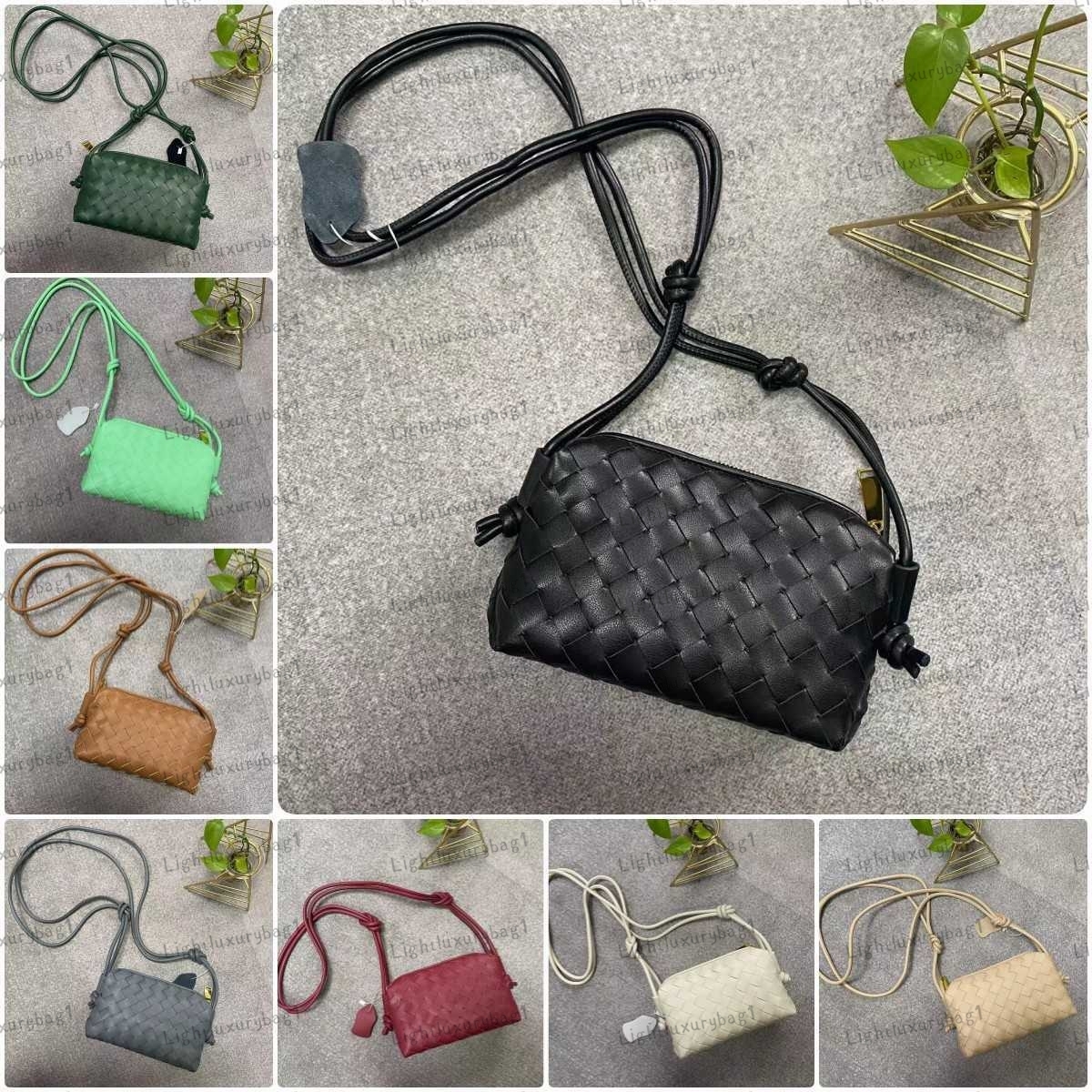 Designers Cassette Bag Fashion Brand Women's Woven Loop Camera Bag Woven Small Square Bag Light High-end Leather Luxury Small Bag