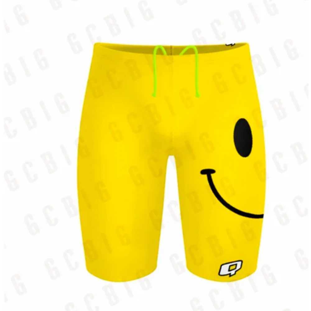 Mens Performance Jammers Swimsuit Swimming Trunks Professional Training Swimwear UV Protection Rash Guard Sports Surfing Shorts W250214