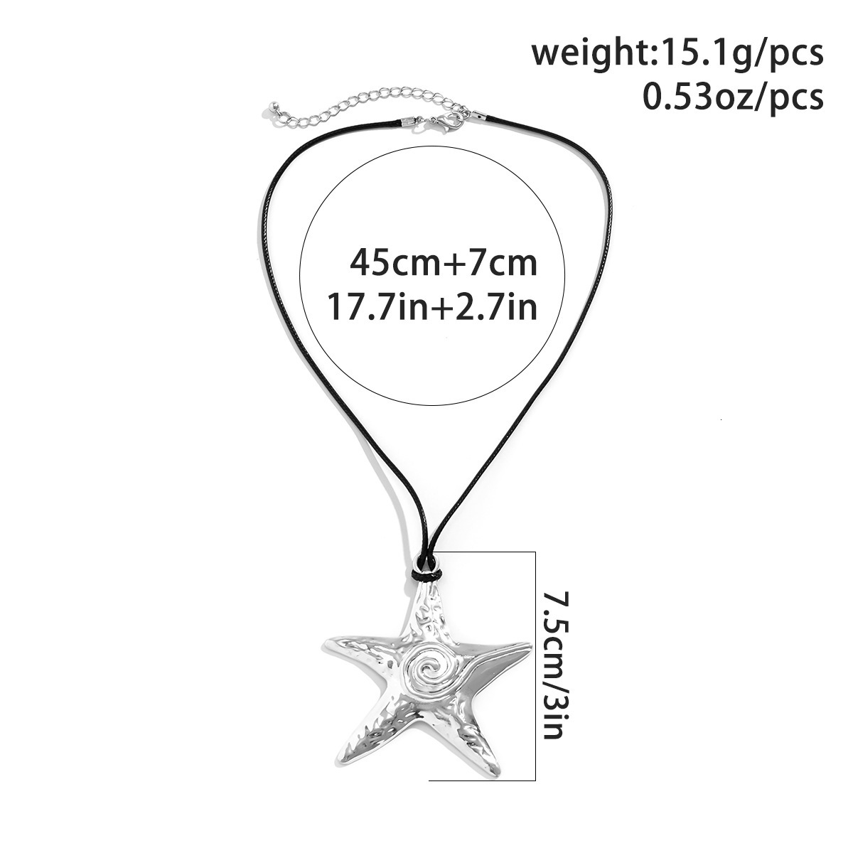 fashion Jewelry pull-up veet Choker bow starfish with sweet and cool Woman exaggerated star necklace