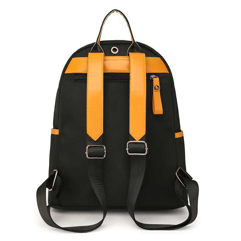 Leisure Backpack New Lightweight And Fashion Travel Color Contrast Backpack Large Capacity Womens Small Backpack Womens Bag