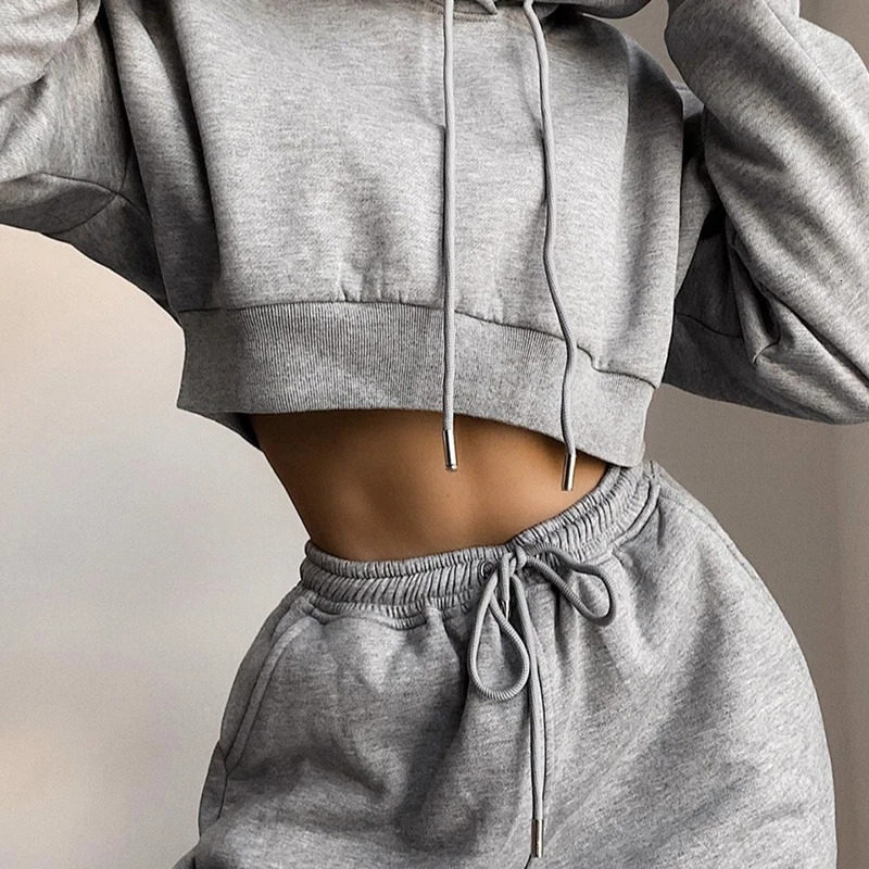 2025 Autumn Sports Suit Womens Casual Loose Large Size Hooded Many Colors Long-Sleeve Tracksuit Hoodie Sweatshirt Sets 250210