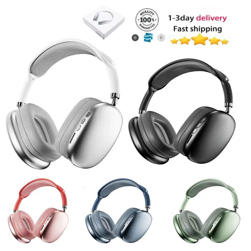 Max Headphones Cell Phone Earphones Wireless Earphones Bluetooth headphones Stereo HIFI Super Bass Headset Chip Voice prompt Bluetooth earphone P9 pro max B1